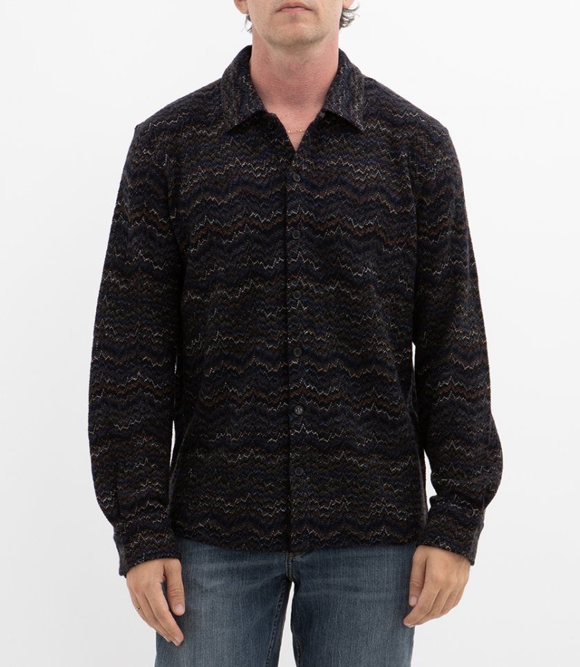 NON TEXTURED CHEVRON CARDIGAN