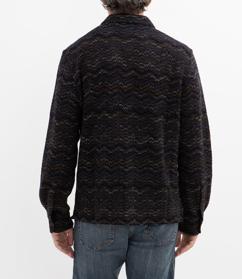 NON TEXTURED CHEVRON CARDIGAN