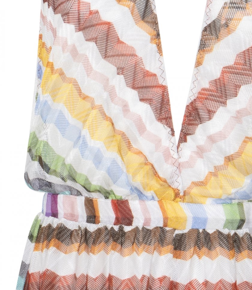 ZIG ZAG TULLE SHORT JUMPSUIT