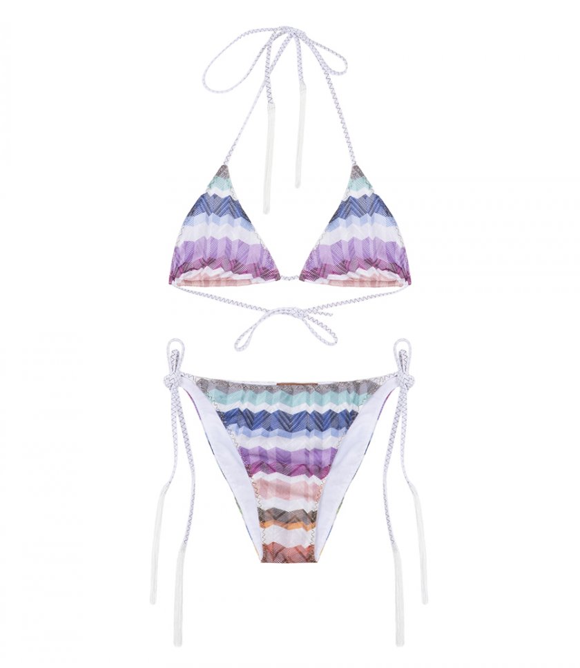 ZIG ZAG TULLE TRIANGLE BIKINI