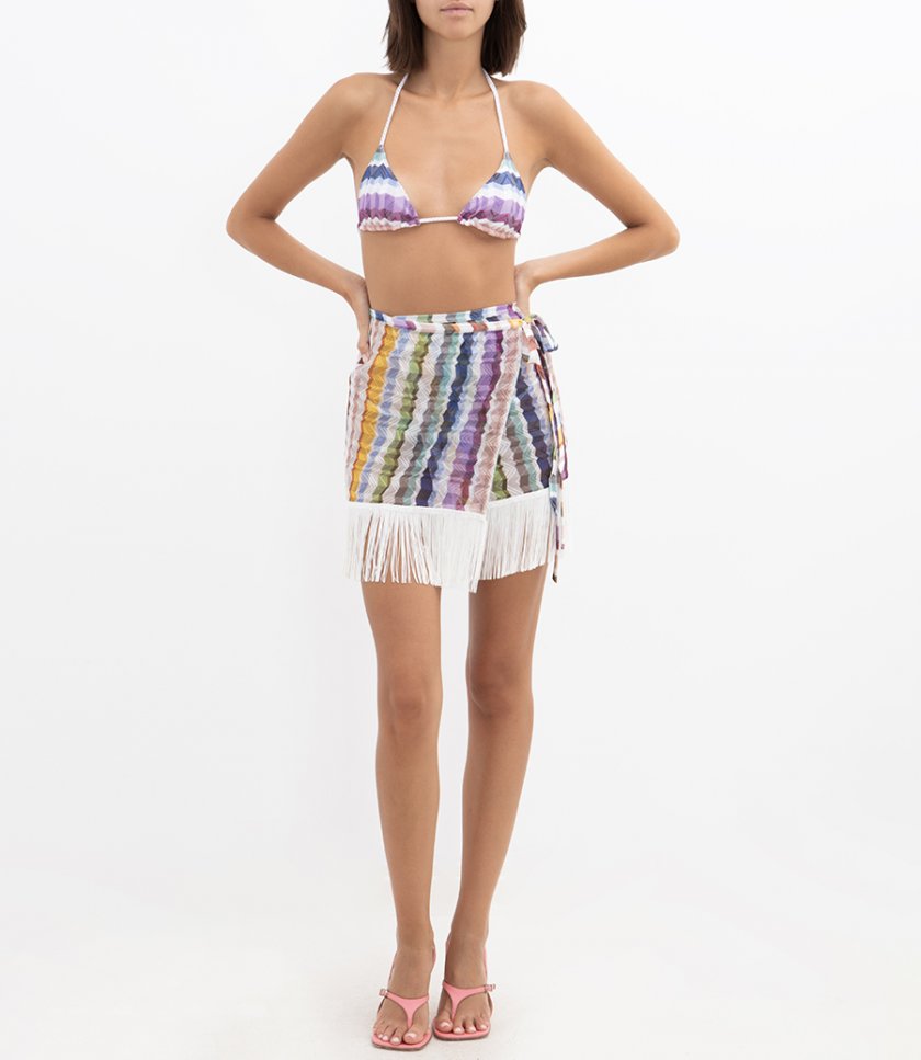 ZIG ZAG TULLE TRIANGLE BIKINI