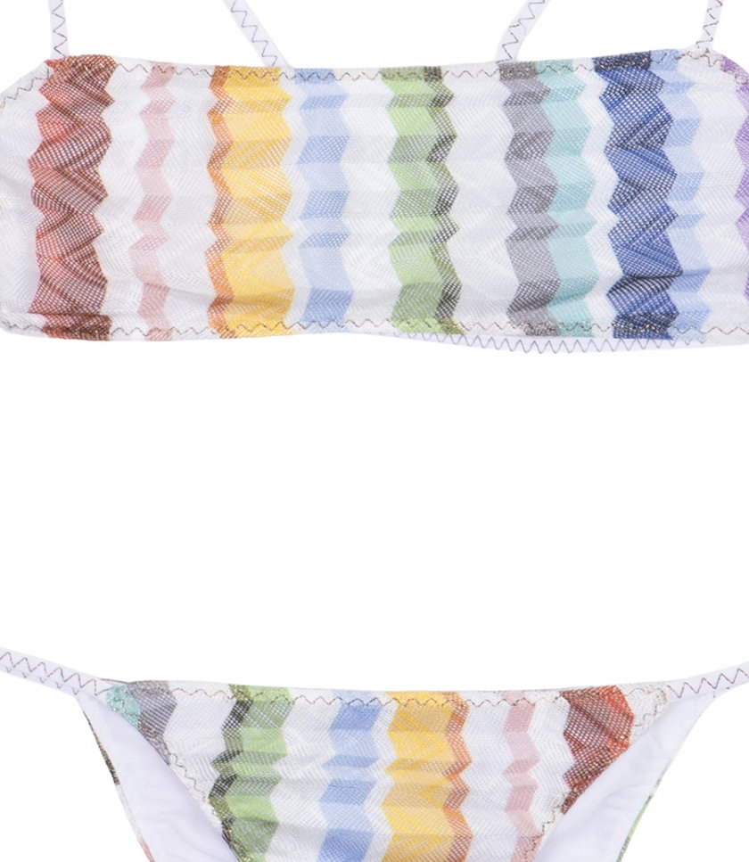 BANDEAU TOP ZIG ZAG TULLE BIKINI