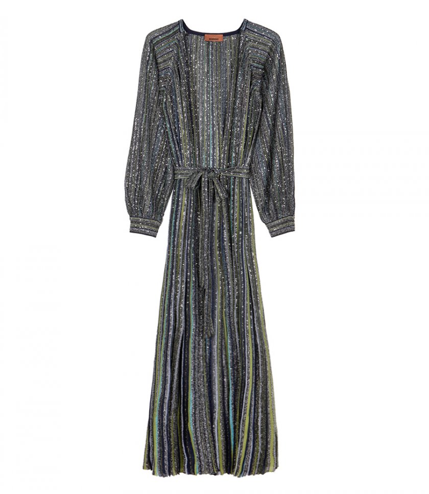 COVER-UPS - SEQUINED LONG CARDIGAN