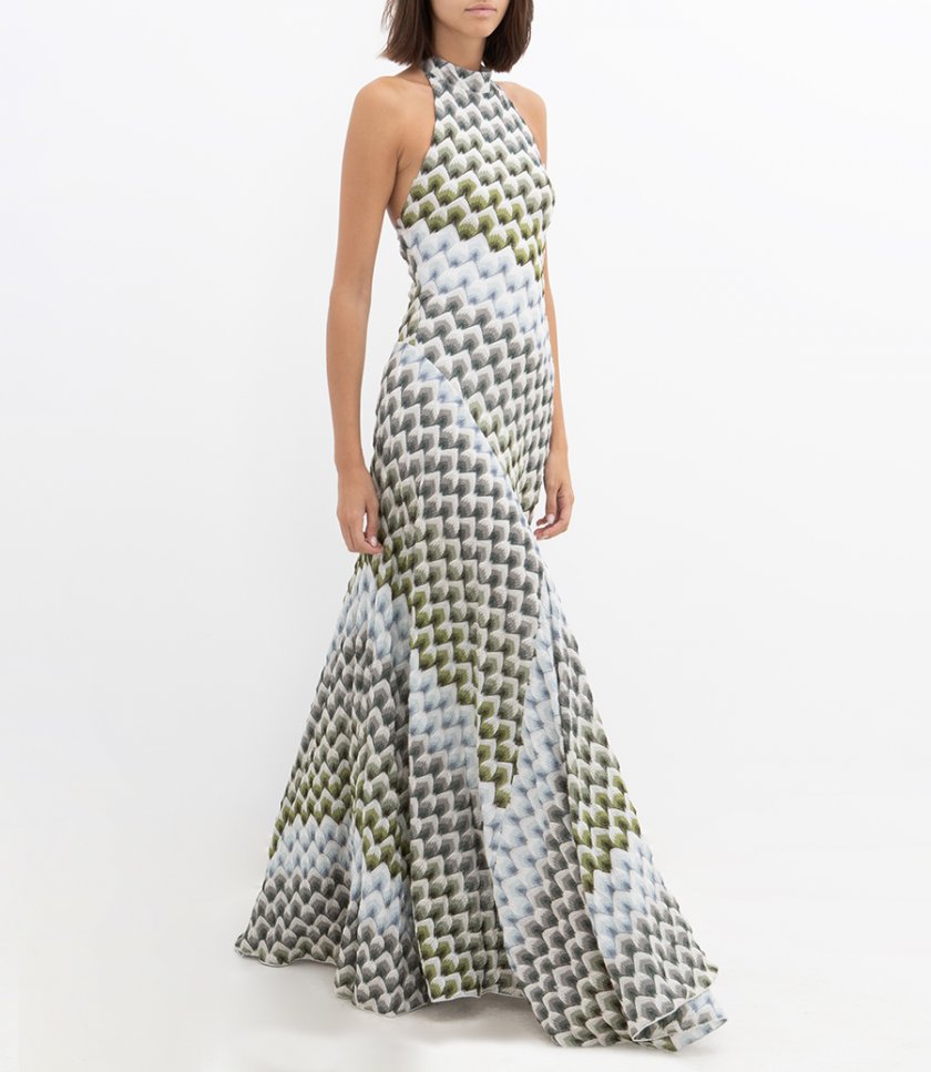 HALTERNECK LONG DRESS