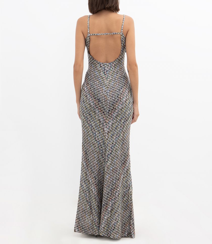 OPEN BACK LONG DRESS
