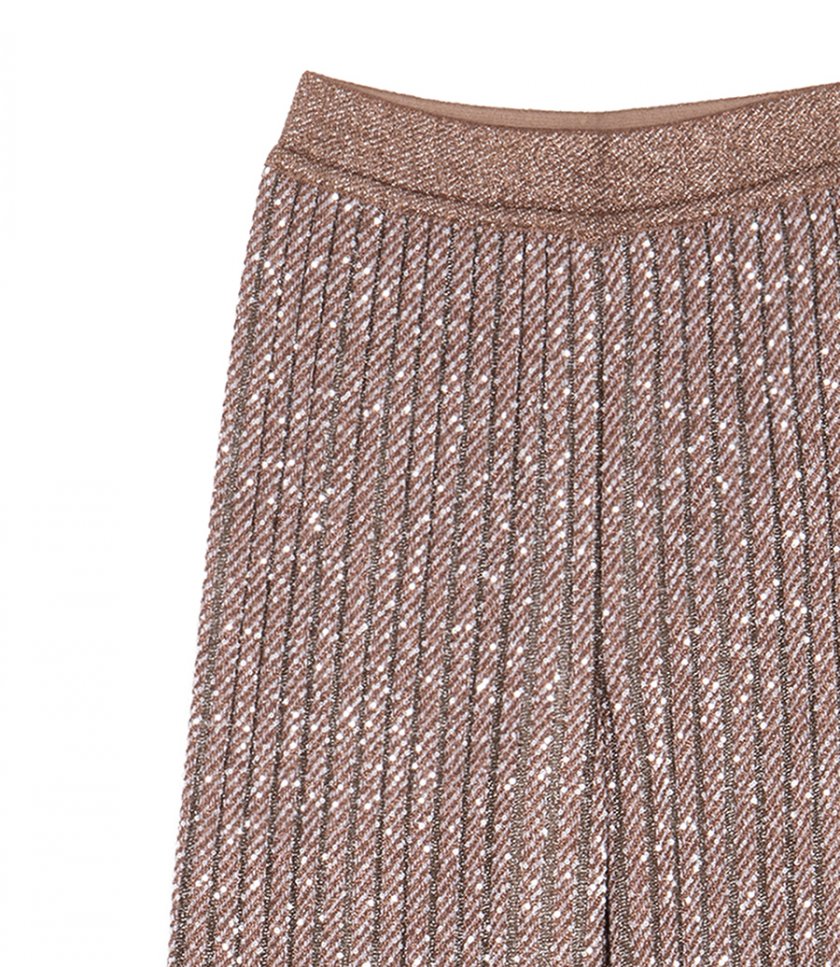 TEXTURED SEQUINS TROUSERS