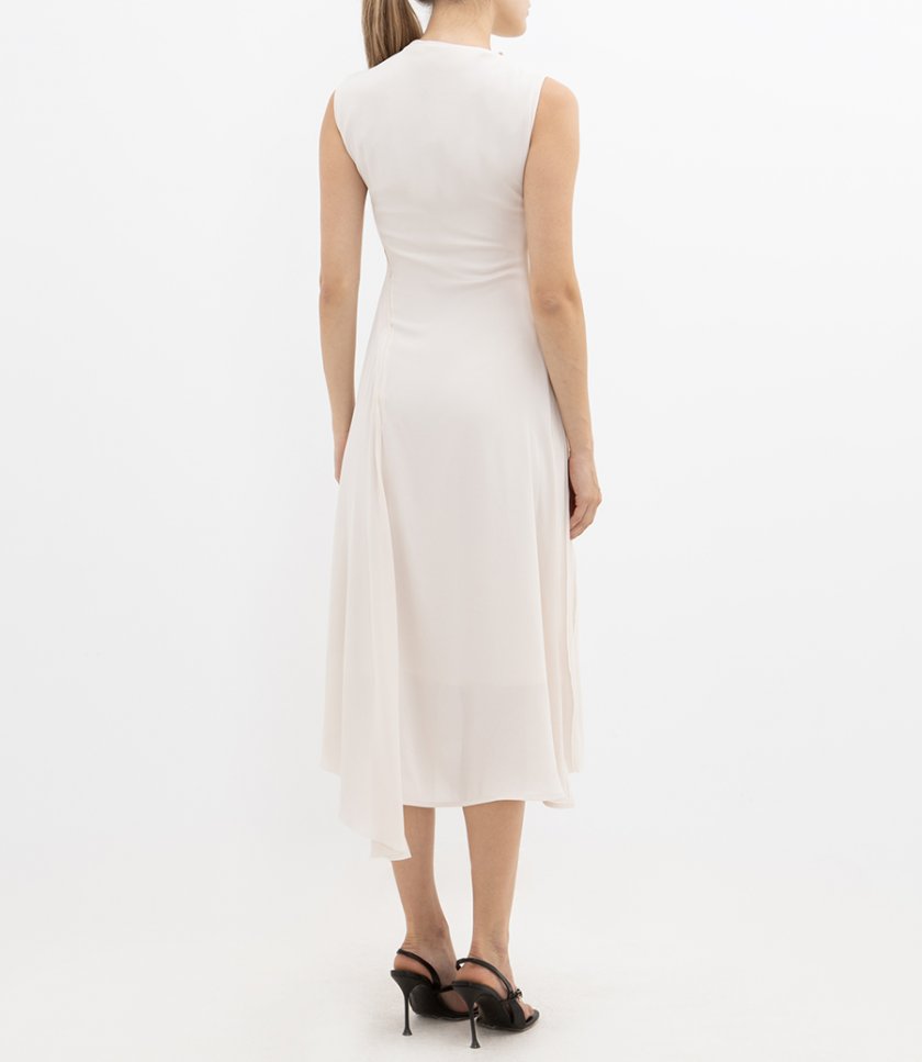 PLEATED SLEEVELESS DRESS