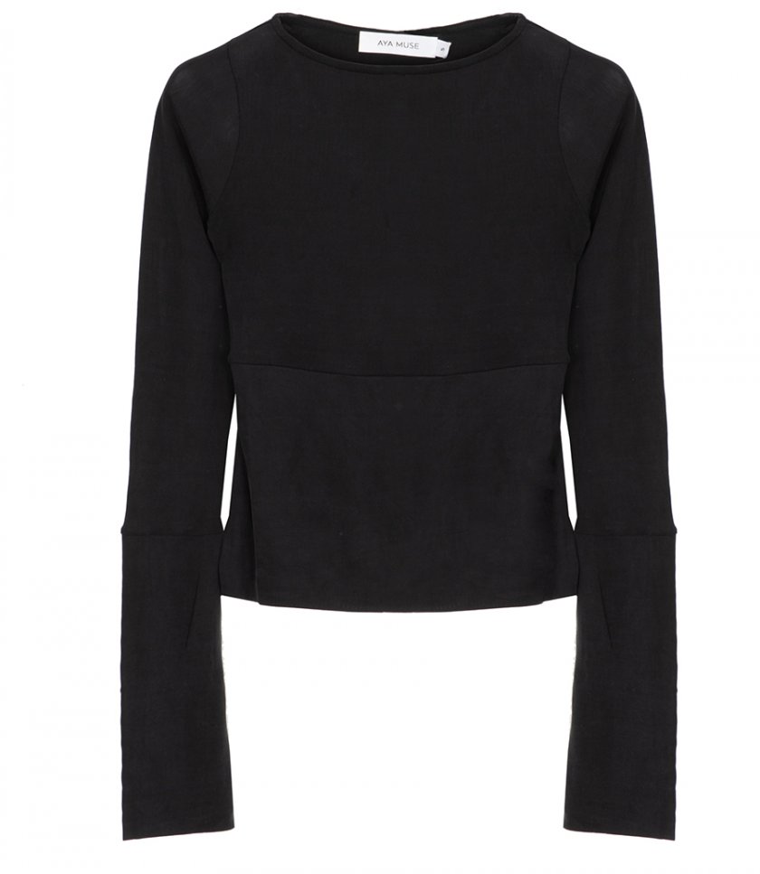 AYA MUSE - RIBBED LONG SLEEVE SEAM TEE