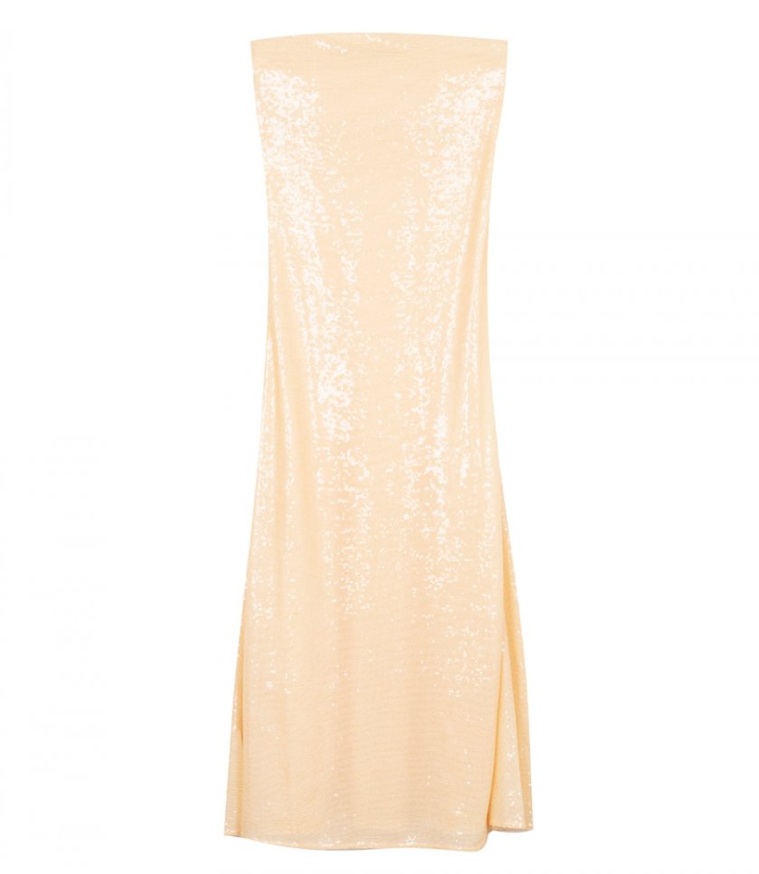 JUST IN - OPALINE SEQUIN STRAPLESS GOWN