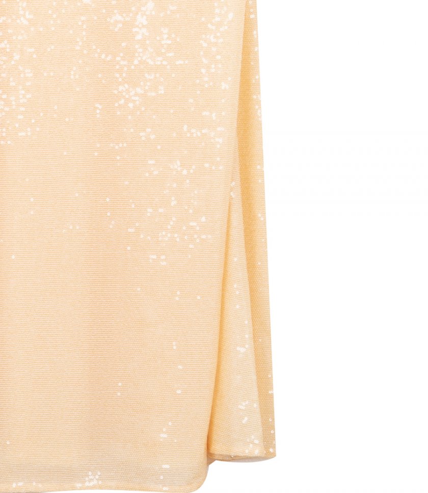 OPALINE SEQUIN STRAPLESS GOWN