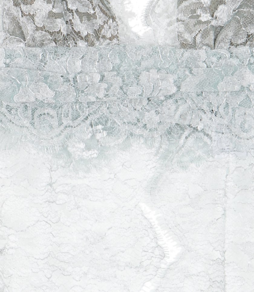 MOONLIT PATINA LACE SCARF TOP
