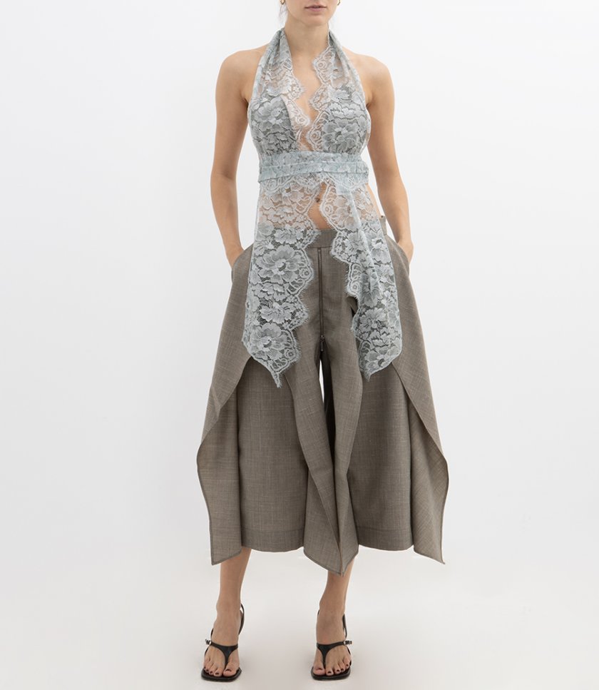 JUST IN - MOONLIT PATINA LACE SCARF TOP