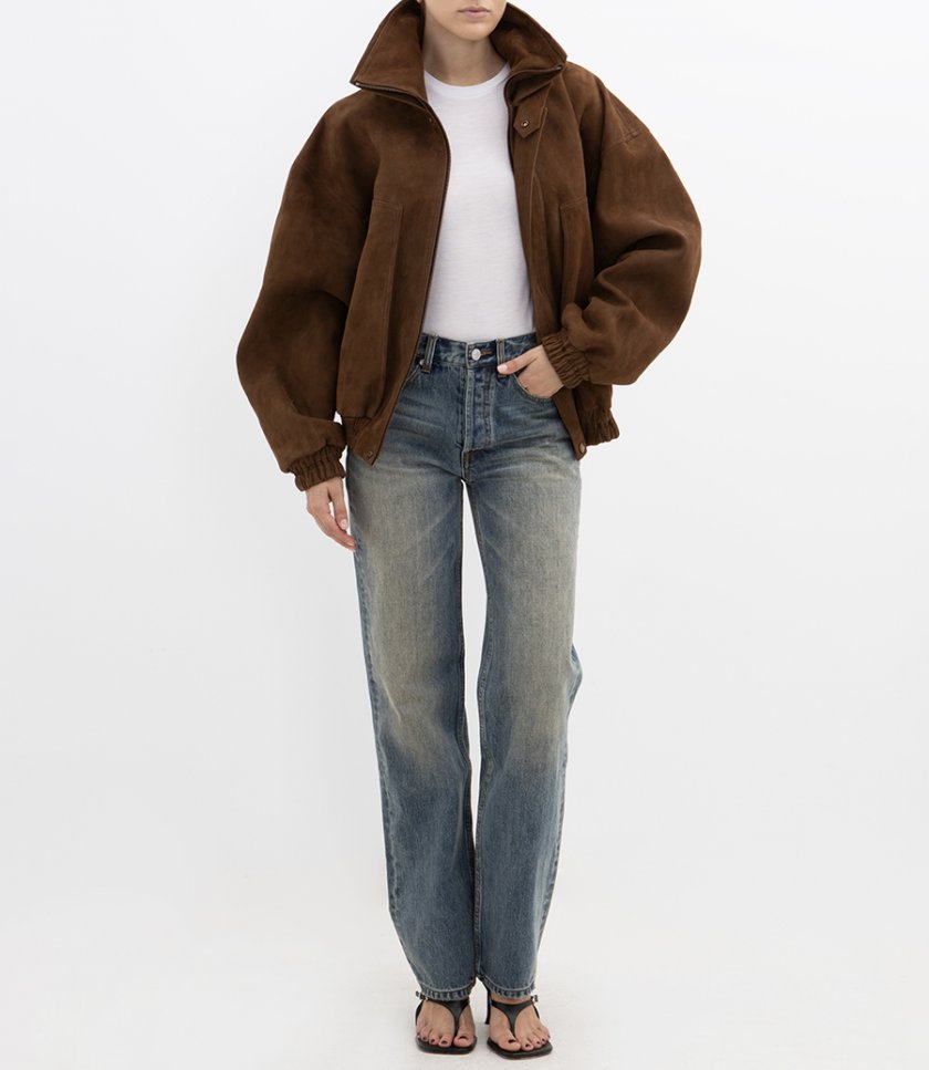 JUST IN - SNAP-COLLAR AVIATOR JACKET