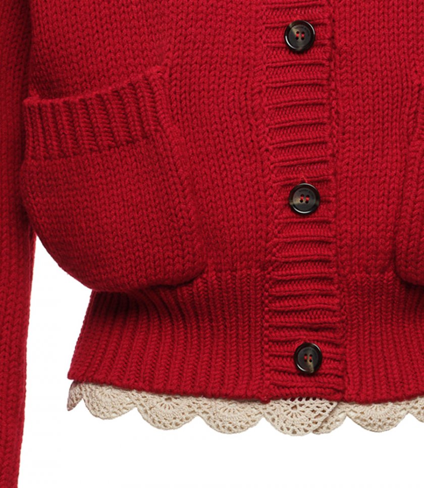 CHUNKY KNIT BUTTON CARDIGAN