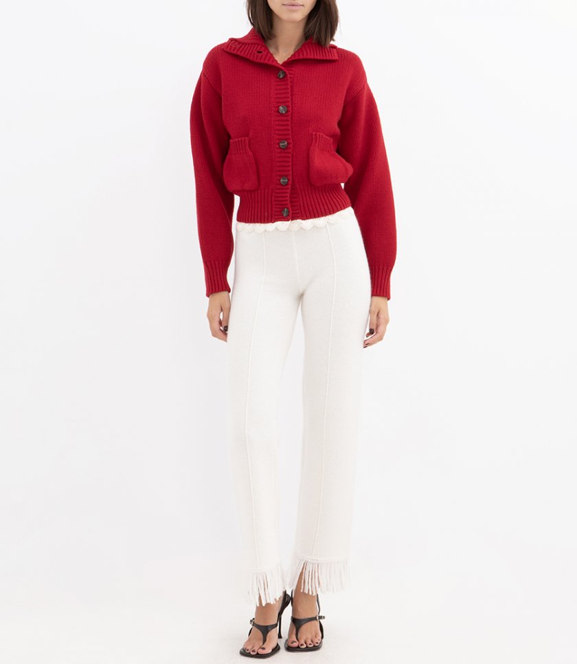 JUST IN - CHUNKY KNIT BUTTON CARDIGAN