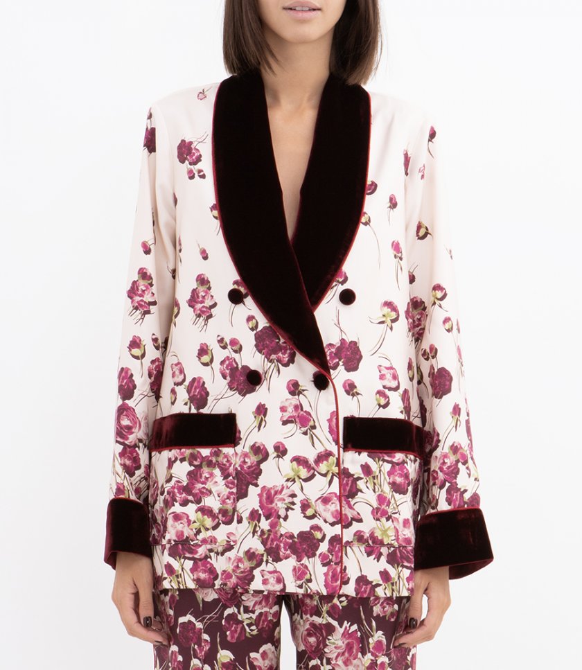 DOUBLE BREST JACKET WITH SHAWL