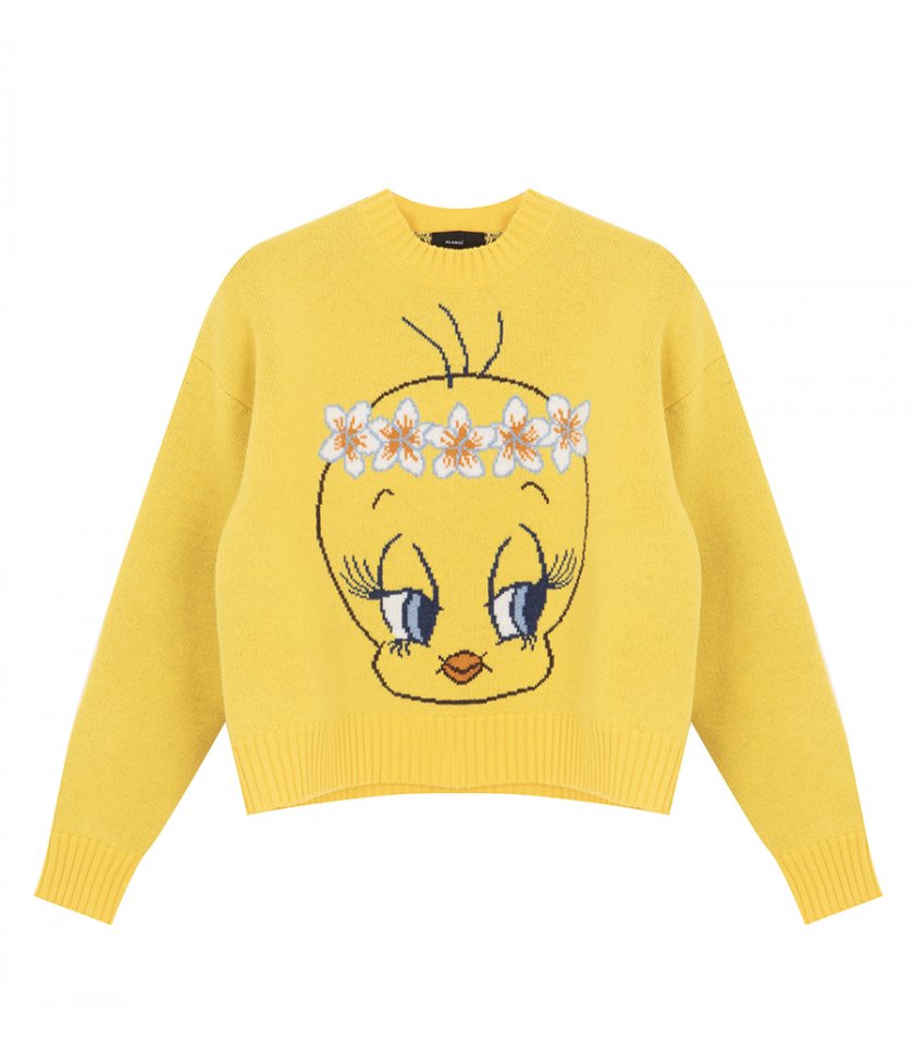 JUST IN - HULA TWEETY SWEATER YELLOW