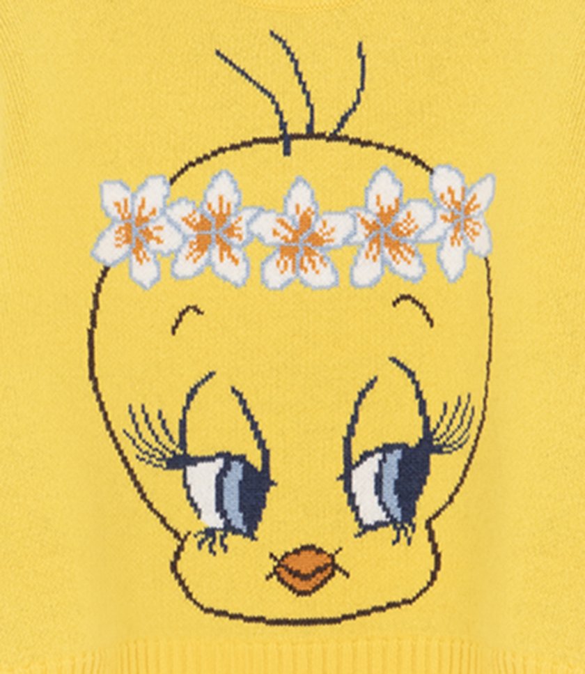 HULA TWEETY SWEATER YELLOW