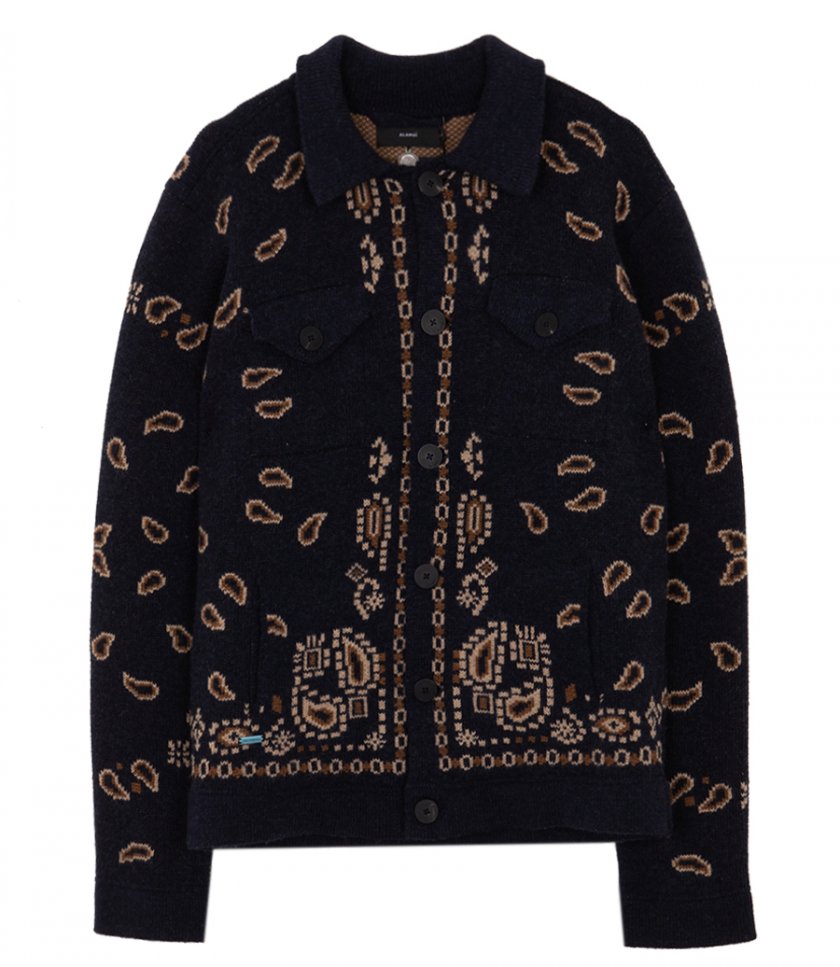 CLOTHES - BANDANA JACQUARD DENIM JACKET