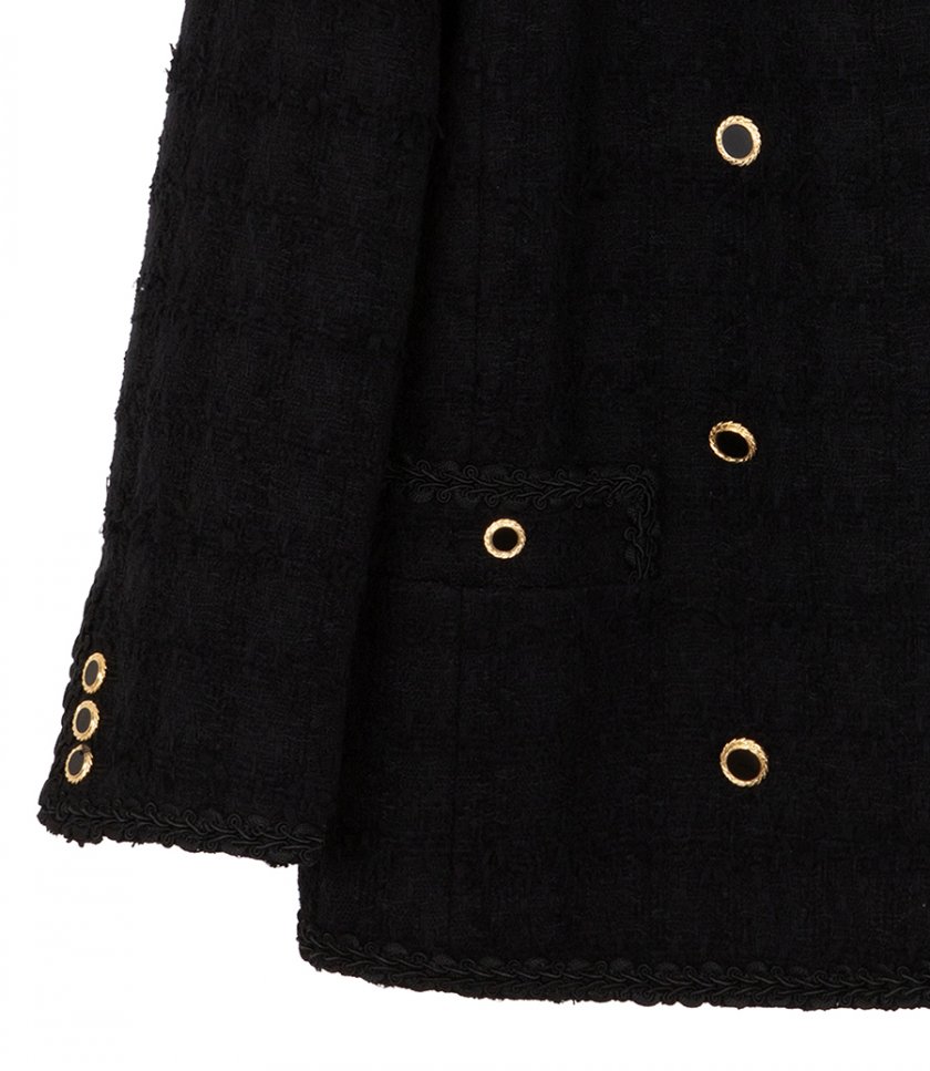 CHECK TWEED BOUCLE JACKET