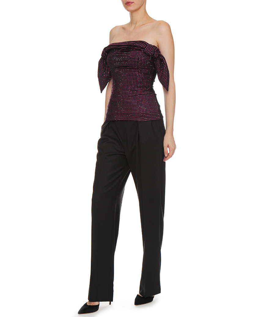 FUCHSIA AND BLACK TOP