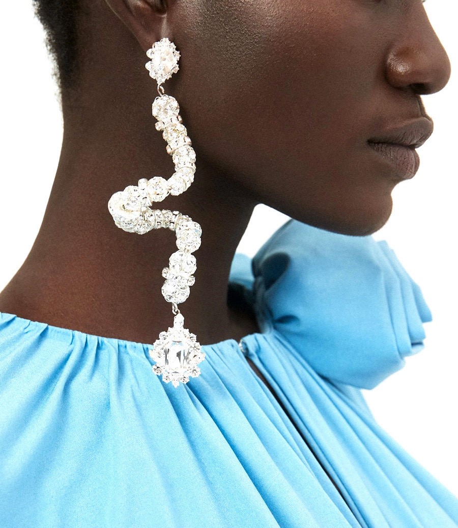 SINGLE SPIRAL DROP EARRING