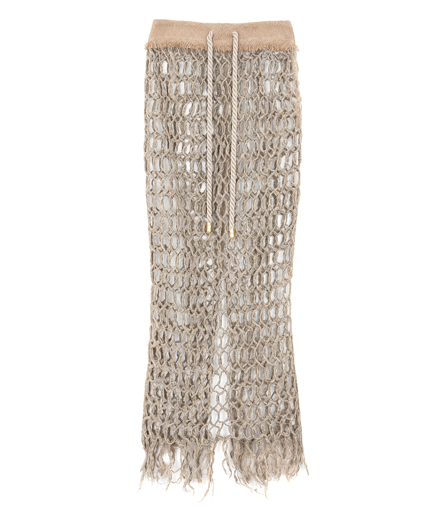 ROBERTO CAVALLI - NET-LIKE LONG SKIRT