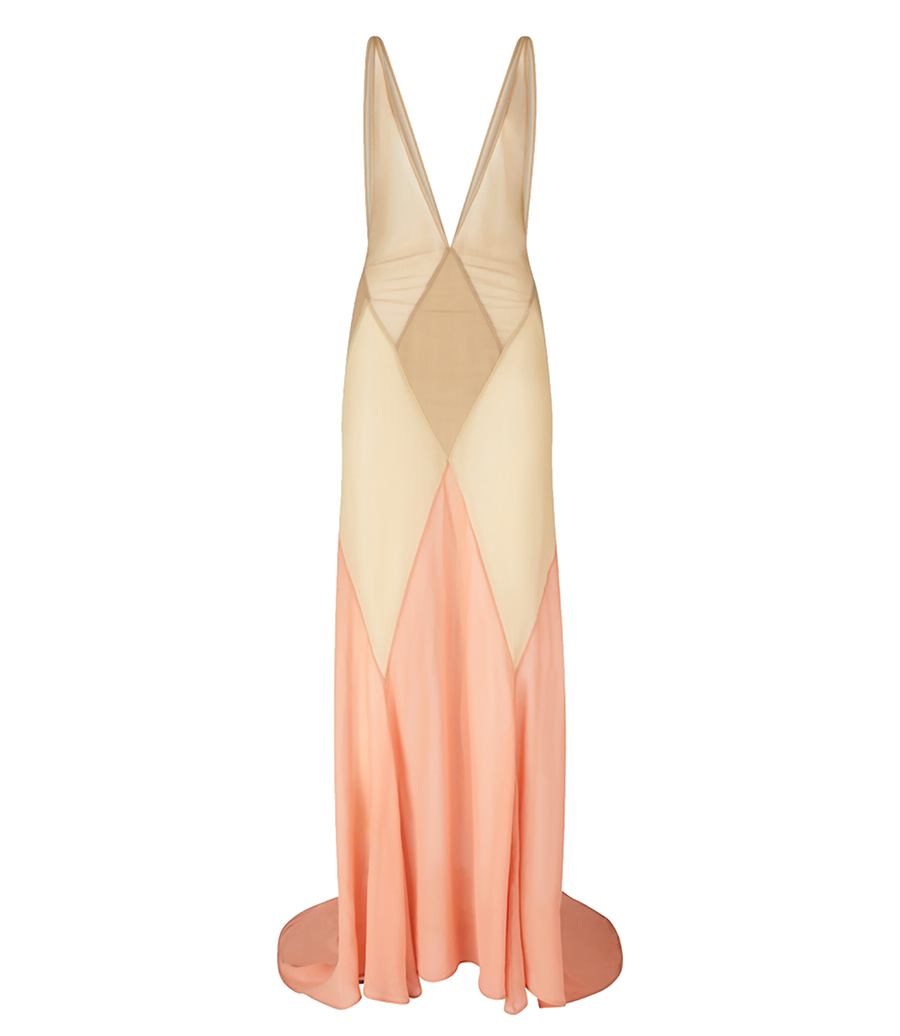 THE ATTICO - TULLE LONG DRESS