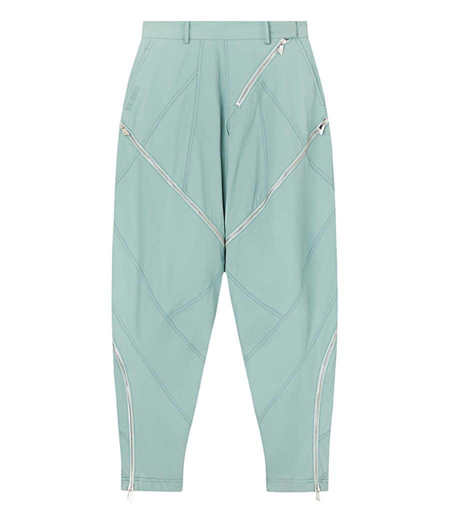 THE ATTICO - ZIPPER DETAILED LONG PANTS