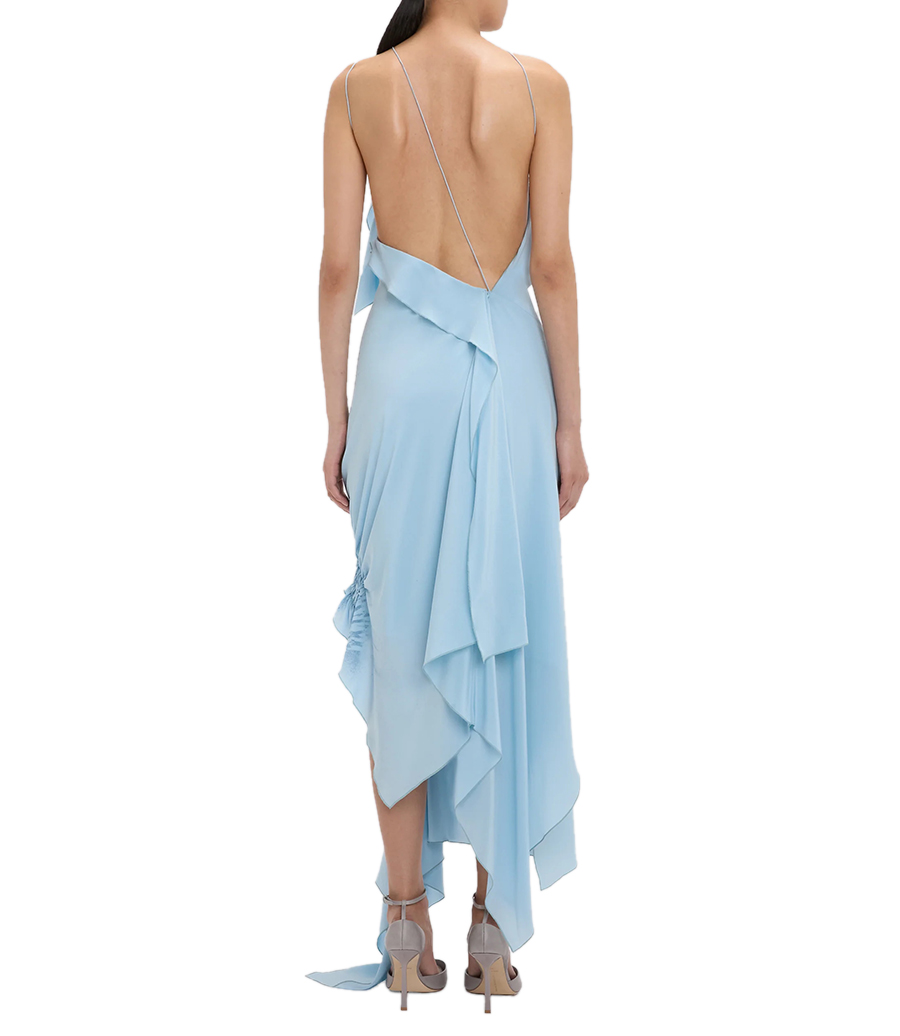 SMOCKED HALTER DRESS