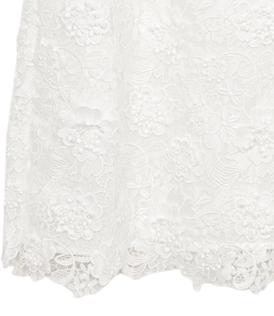 RAIE LACE FLOWER MINI DRESS