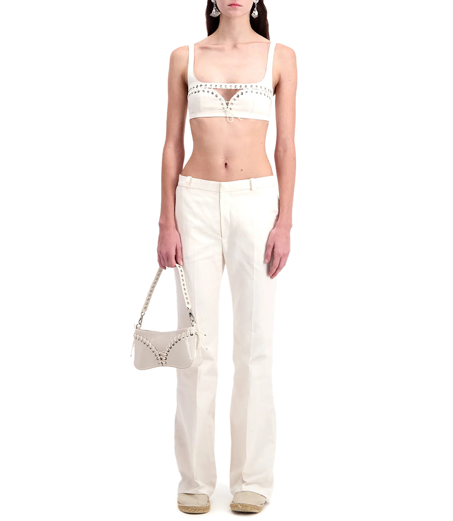 WHITE BUM PANTS