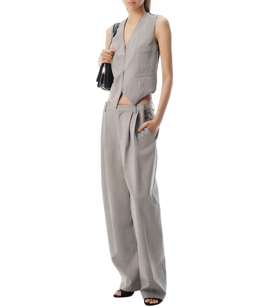 LOOP ZIPPER TAILORED VEST