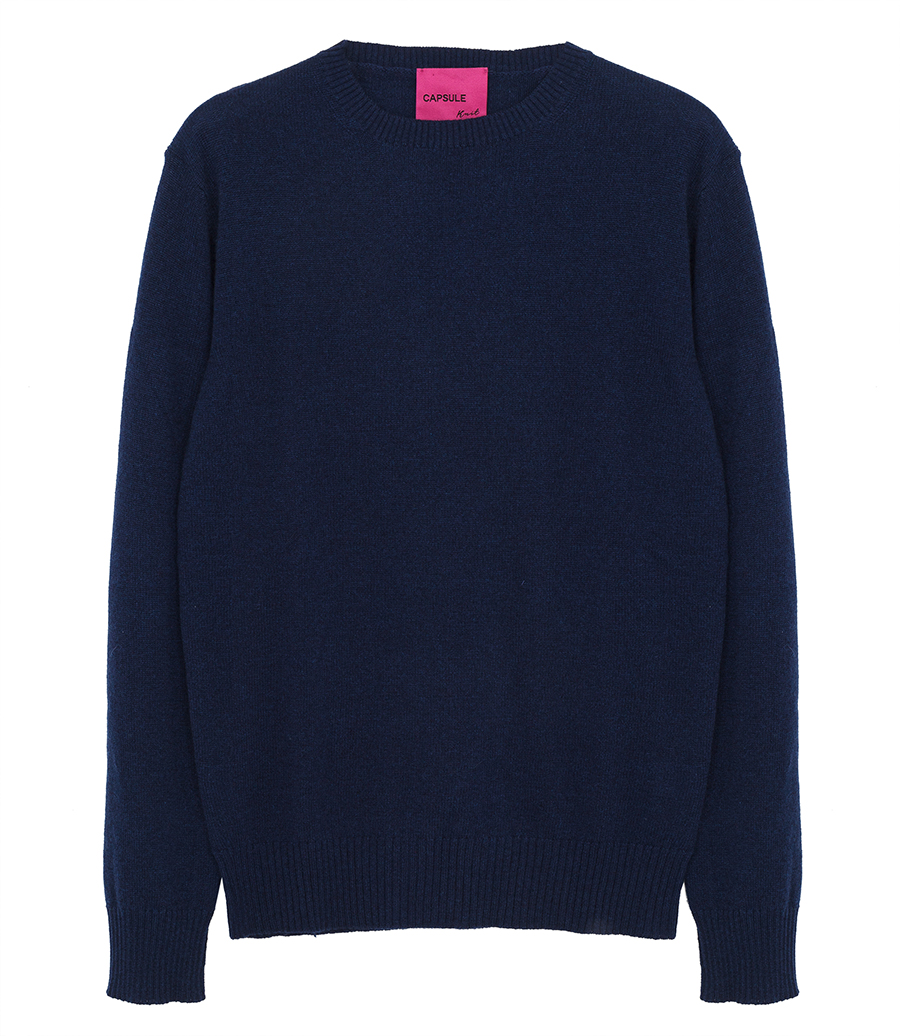 BF KNITWEAR - CREW NECK CASHMERE PULLOVER