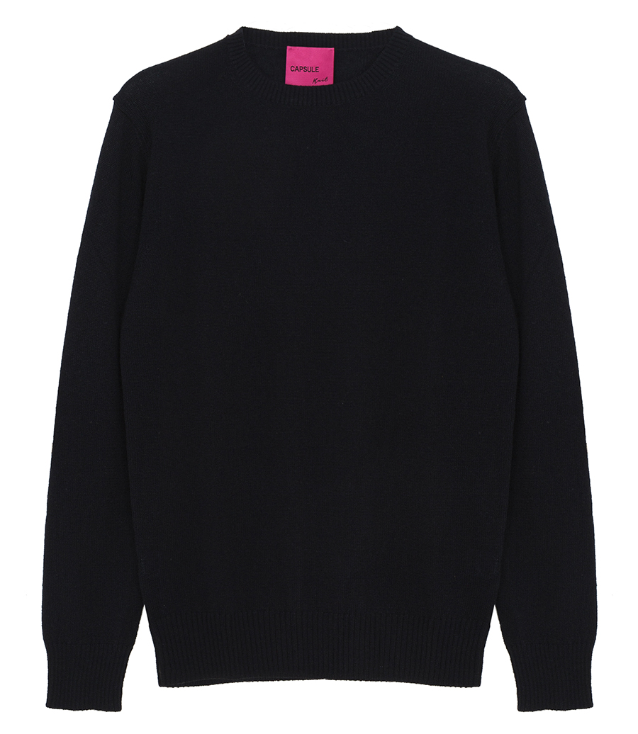BF KNITWEAR - CREW NECK CASHMERE PULLOVER