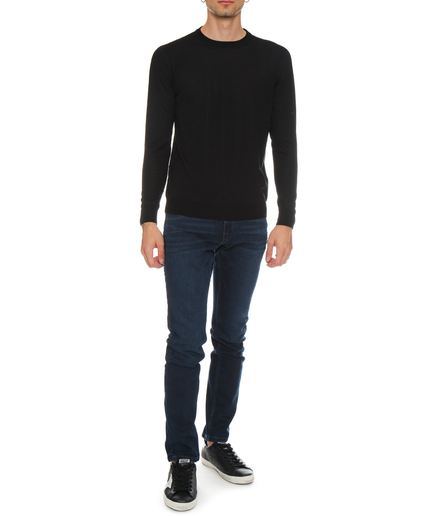 CREW NECK WOOL PULLOVER