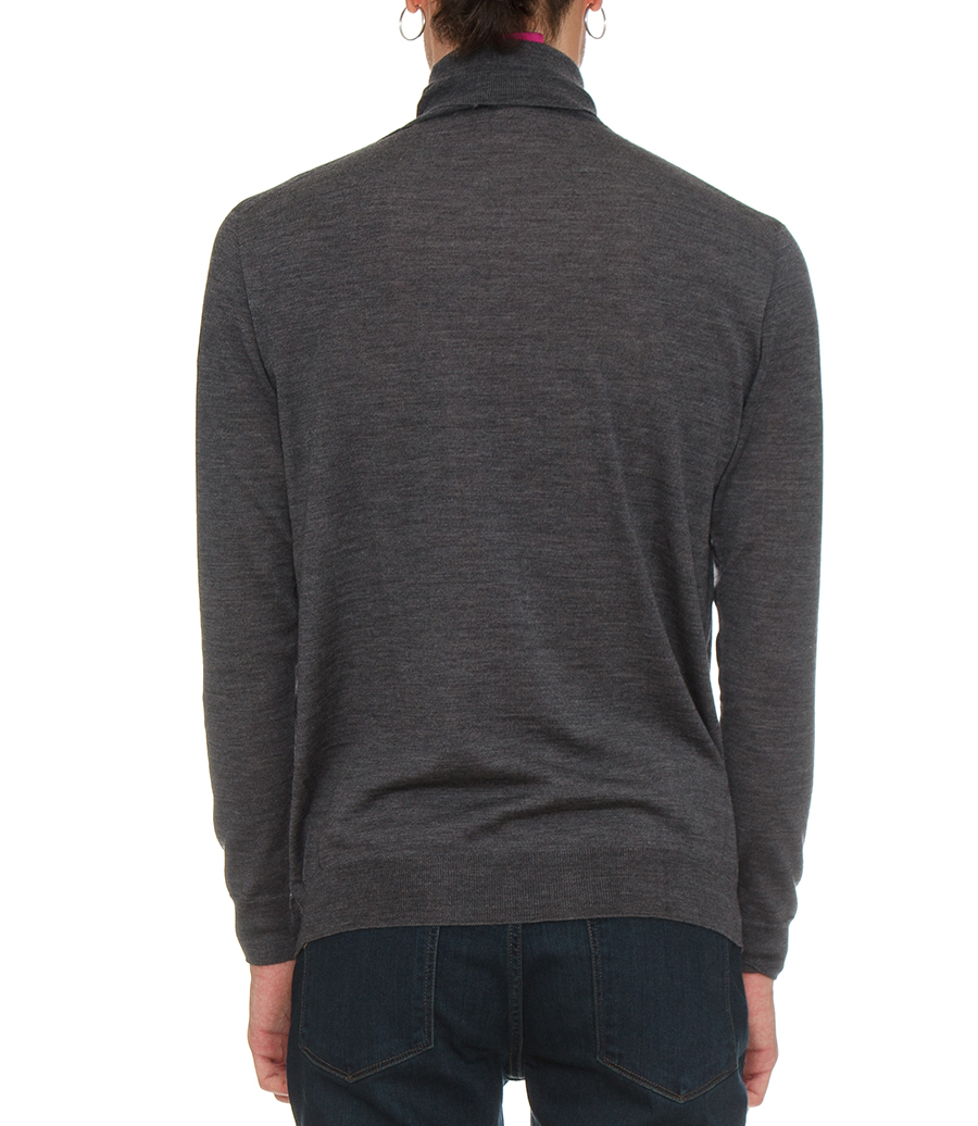 ROLL NECK WOOL PULLOVER