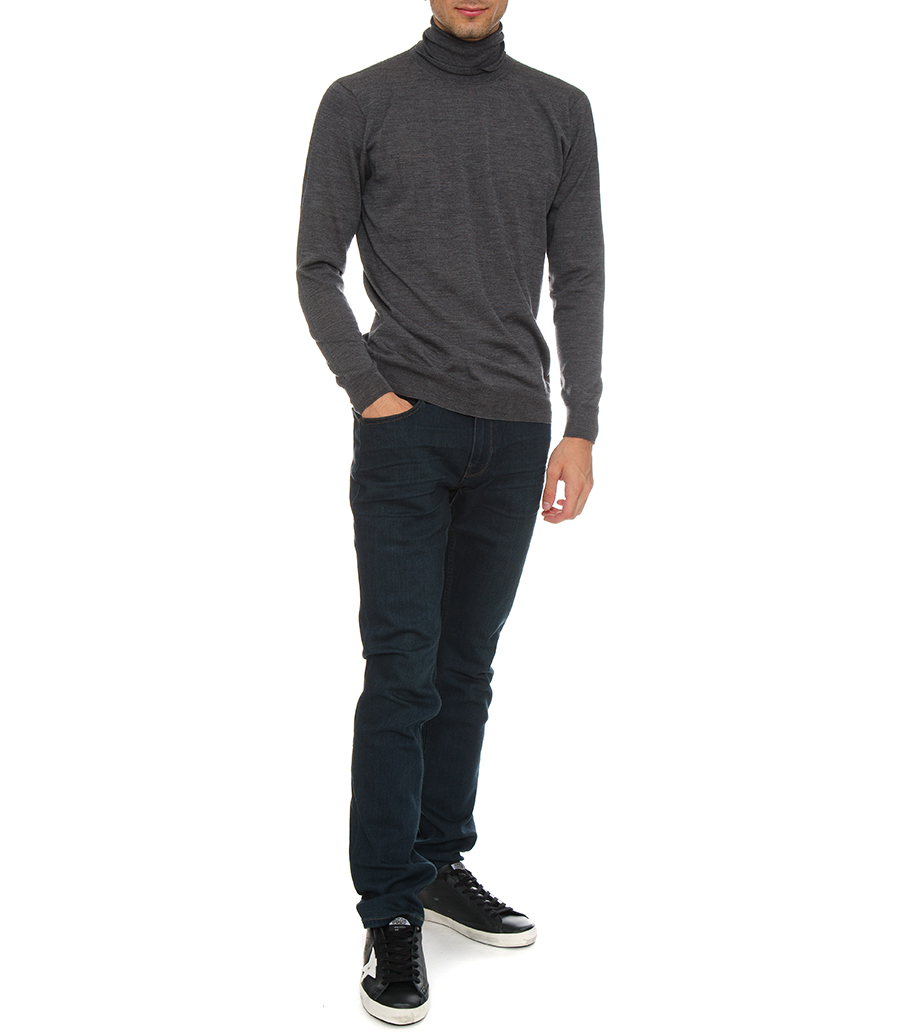ROLL NECK WOOL PULLOVER