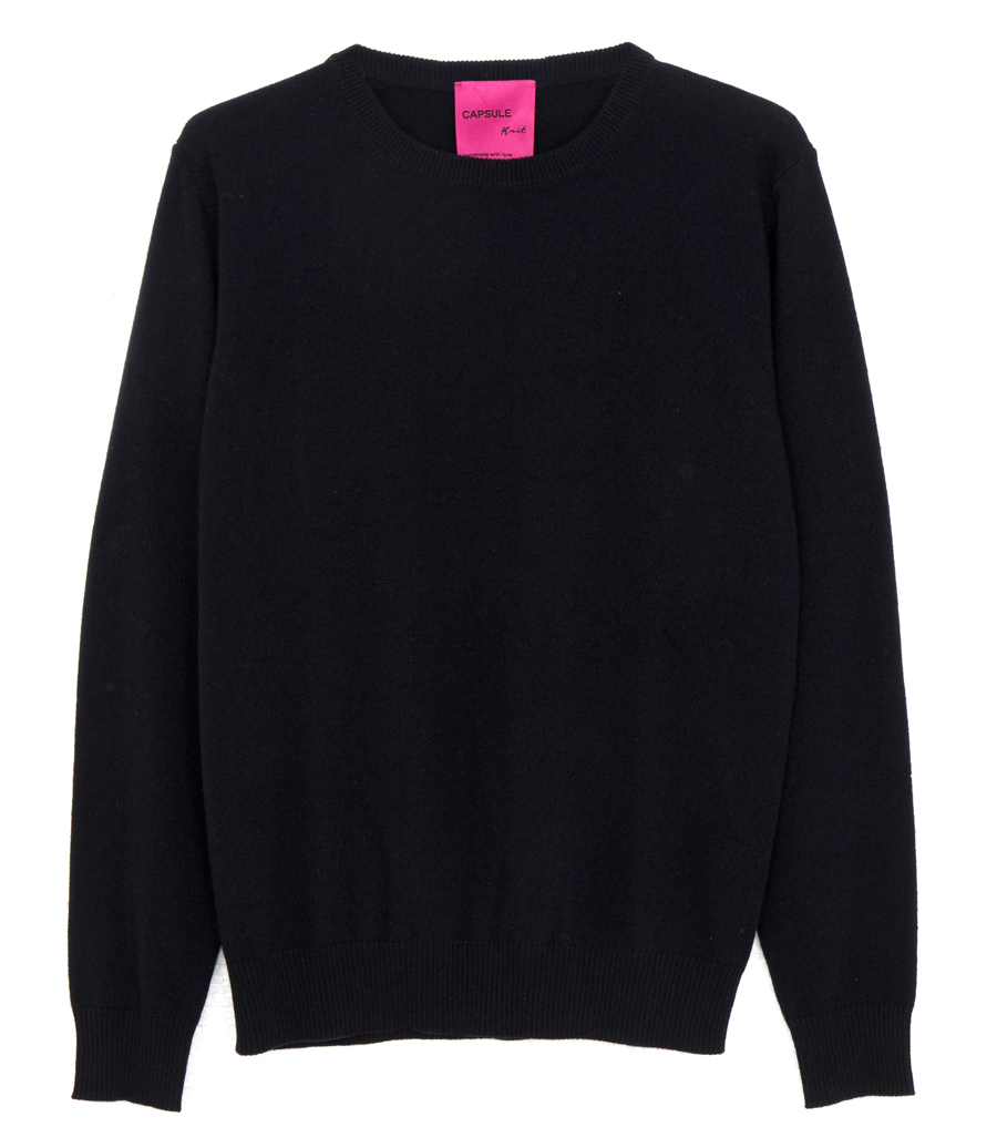 BF KNITWEAR - CREW NECK CASHMERE PULLOVER