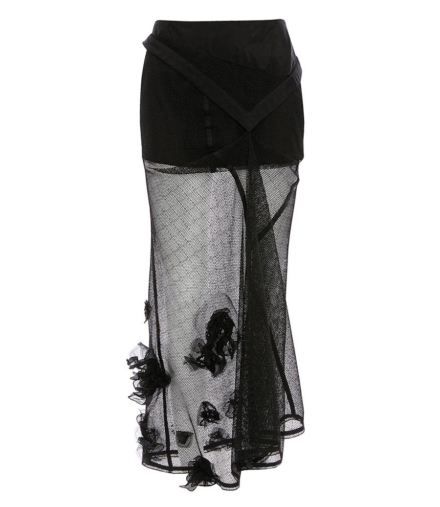 VICTORIA BECKHAM - BASQUE DETAIL MIDI SKIRT