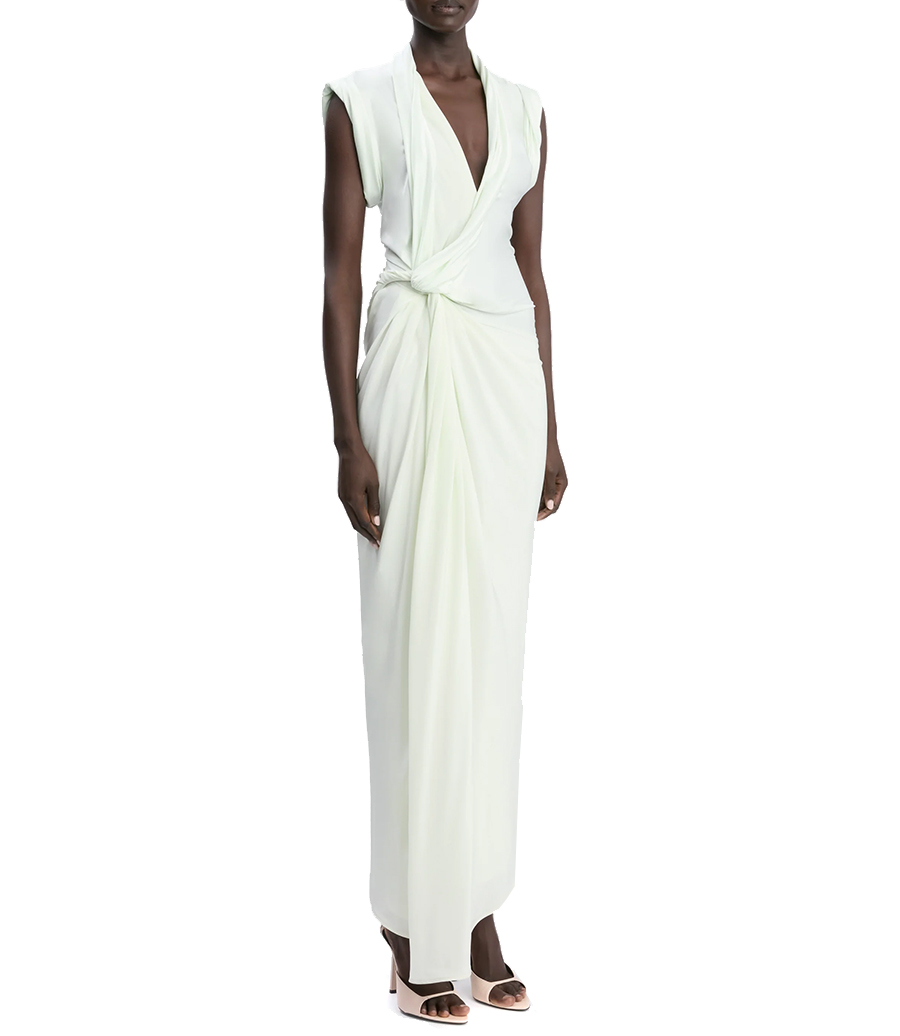 ASYMMETRIC TWIST DETAIL DRESS