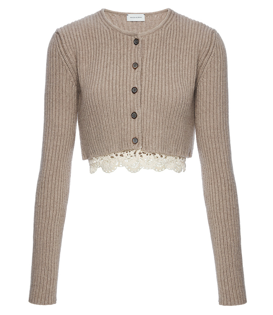 MAGDA BUTRYM - CROCHET-TRIM SWEATER