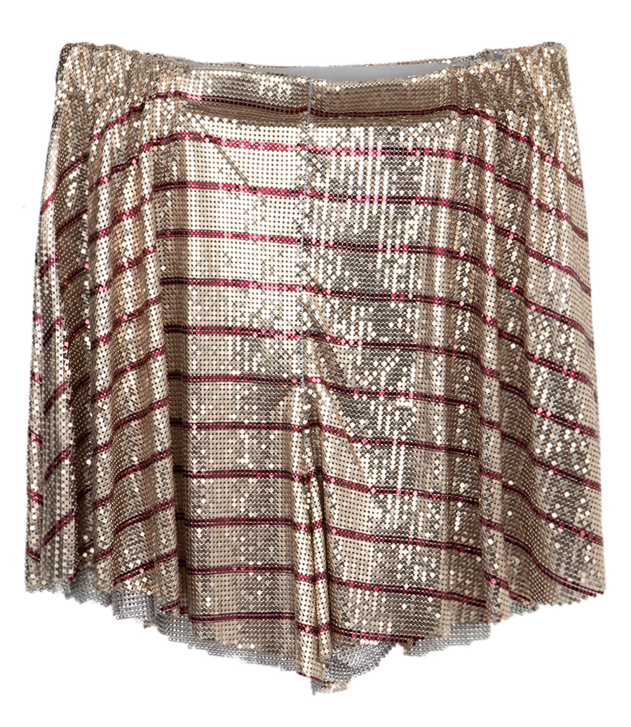 RABANNE - METALLIC SEQUINS SHORTS