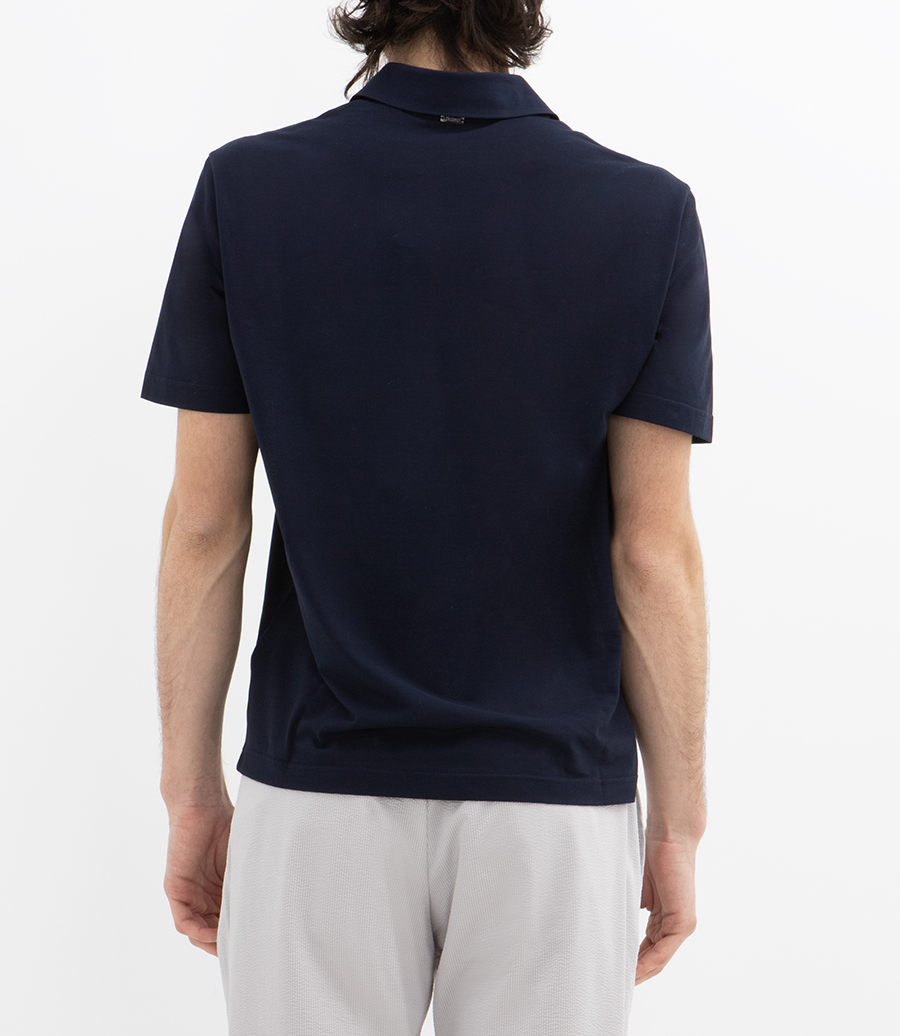 JERSEY CREPE POLO SHIRT