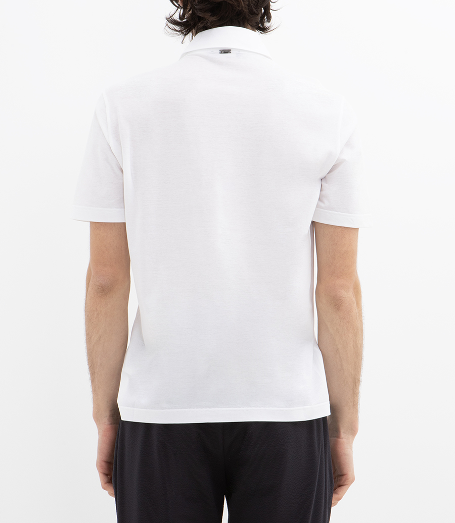JERSEY CREPE POLO SHIRT