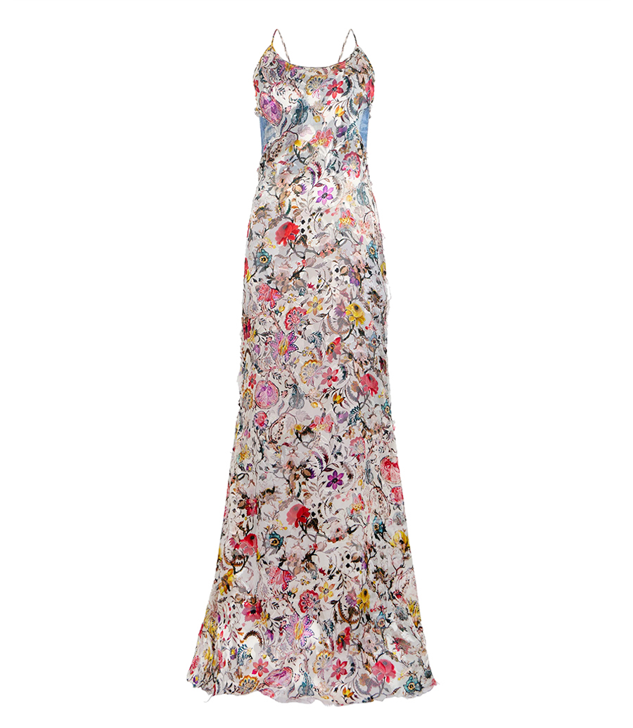 ROBERTO CAVALLI - FLORENTINE FLOWERS PRINT DRESS