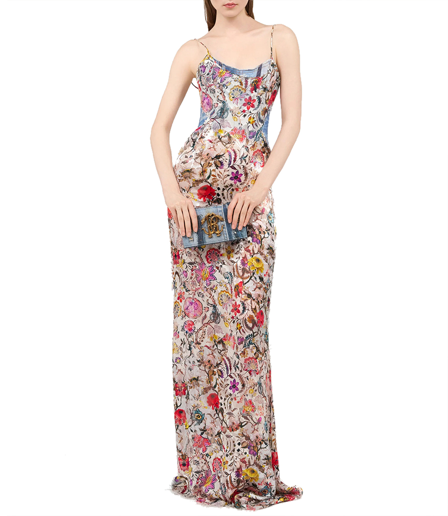 FLORENTINE FLOWERS PRINT DRESS