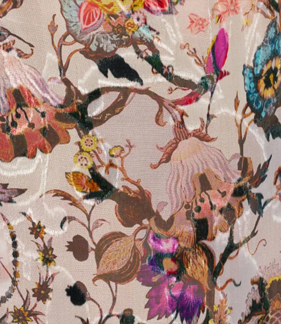 FLORENTINE FLOWERS PRINT DRESS
