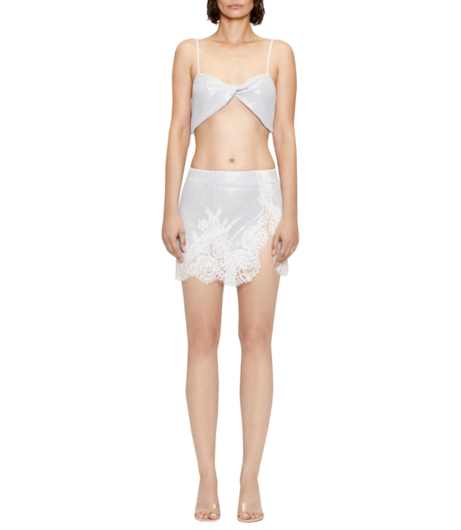 METAL MESH CROPPED TOP