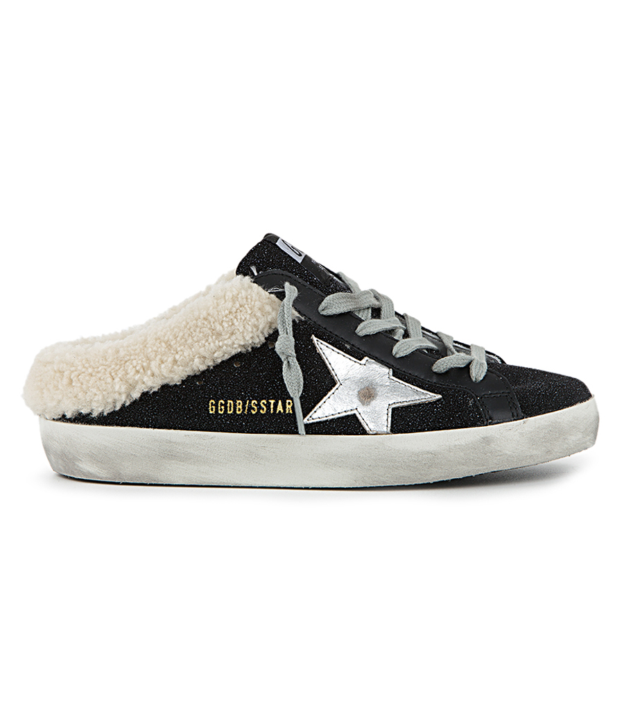 SABOT WITH LAMINATED STAR SNEAKERS 